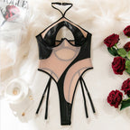 Maillot de bain  une pièce en maille transparente pour femme