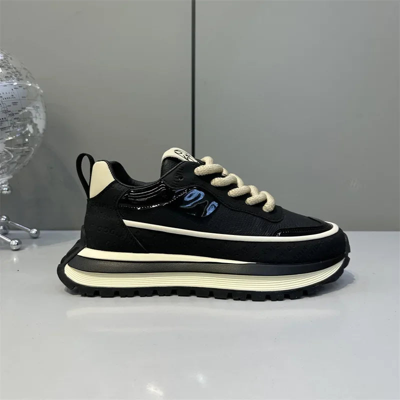 Baskets épaisses à semelle souple pour hommes