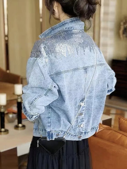 Veste en jean pour femme