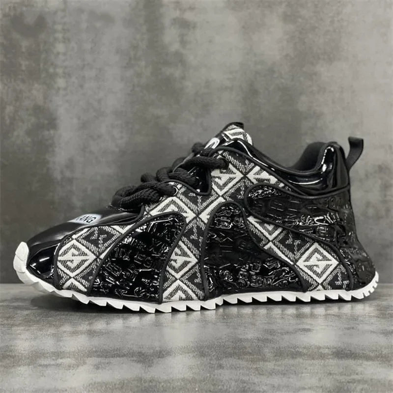 Baskets épaisses brodées personnalisées pour hommes