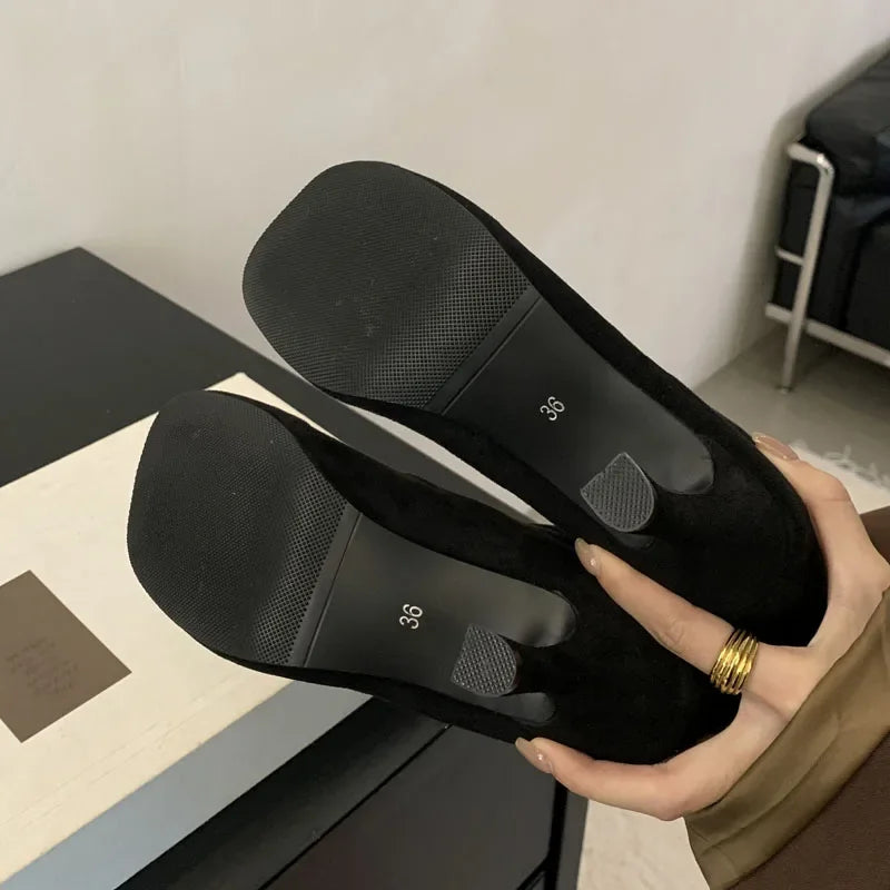 Bottines à bout rond pour femmes