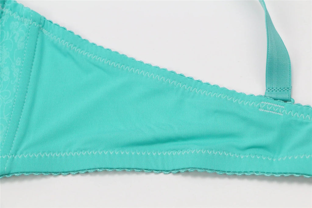 Soutien-gorge push-up à imprimé floral avec nœud pour femmes