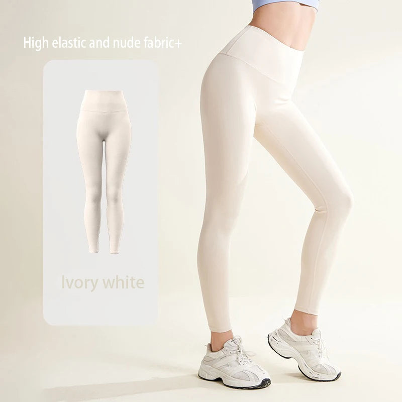 Legging de sport taille haute push-up sans couture pour femme