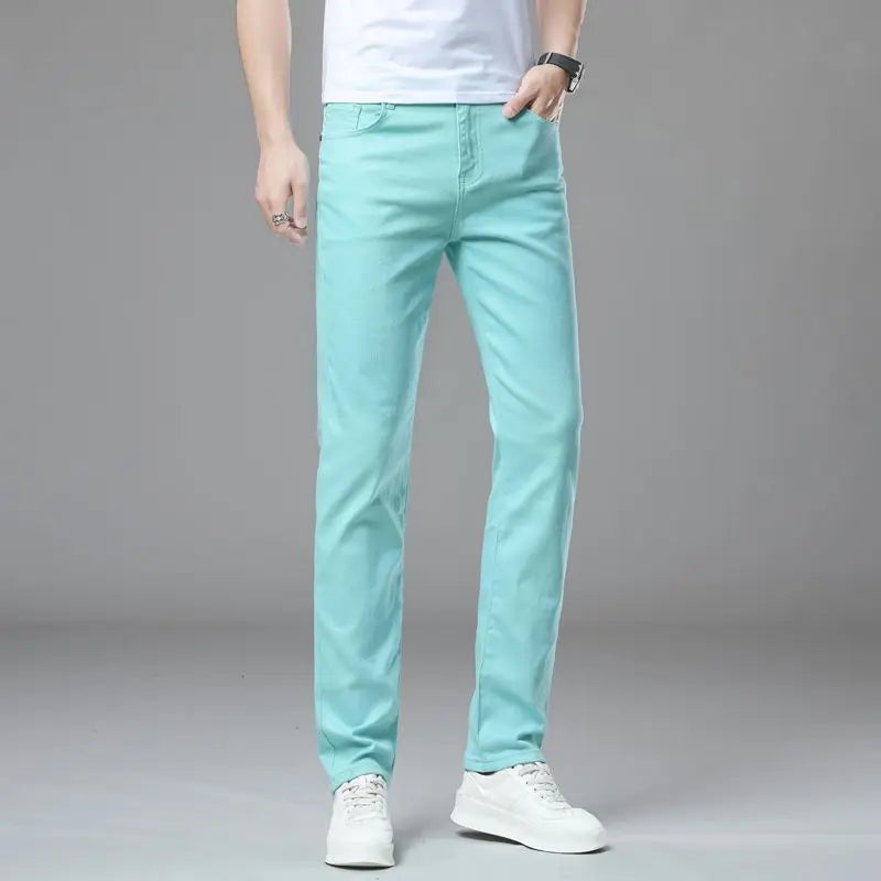 Pantalons décontractés jambe droite pour hommes