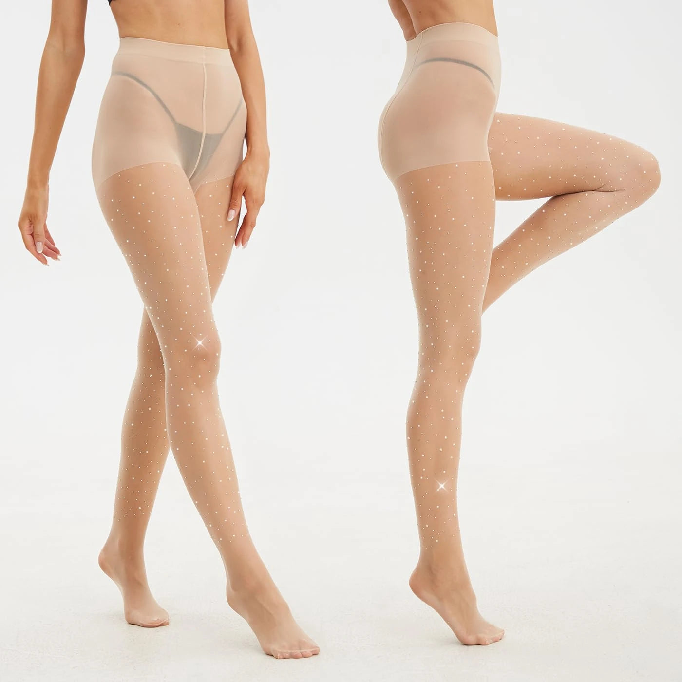 Collants Transparents et Brillants pour Femme