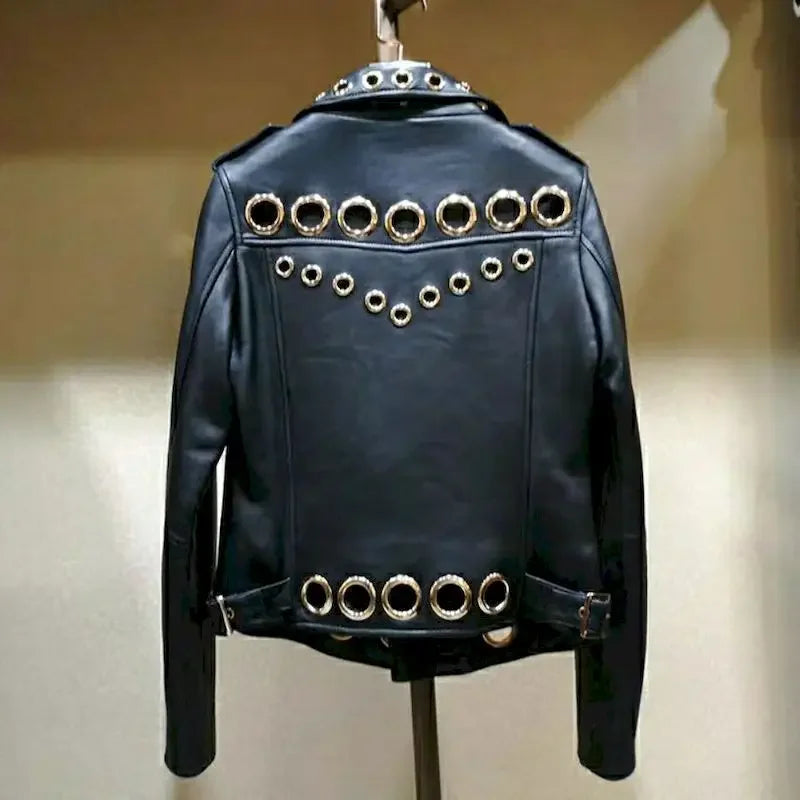 Veste en Faux cuir femmes