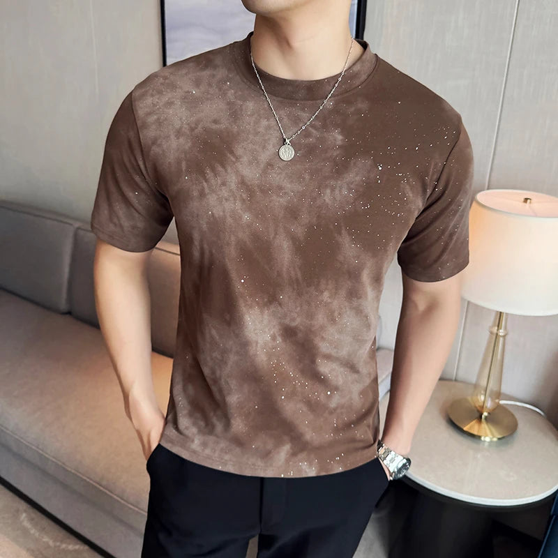 T-shirt en coton à manches courtes pour hommes