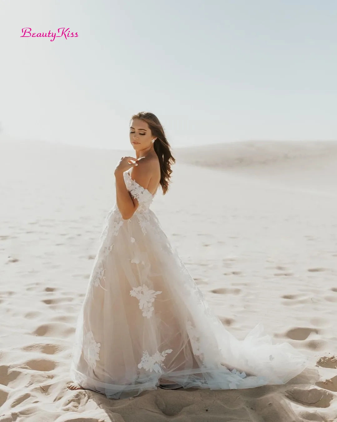 robes de mariée Boho hors de l'épaule grande taille