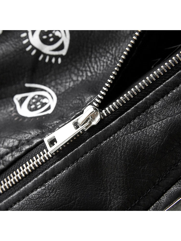 este courte en faux cuir Pu pour femmes