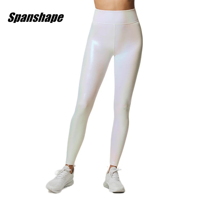 Leggings d'entraînement pour femmes Pantalon de fitness élastique taille haute