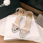 Sandales avec strass talons fins pour femmes
