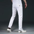 Jeans slim blancs pour hommes