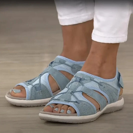 Sandales à la mode pour femmes, chaussures de plage plates, confortables et décontractées, coupe basse