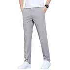 Pantalon d'été en soie glacée pour hommes