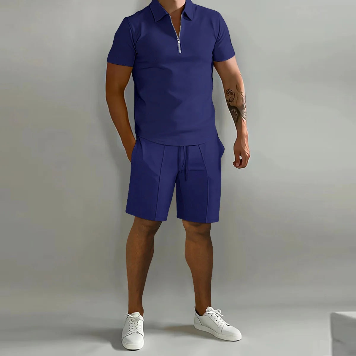 Ensemble Polo à manches courtes et shorts pour hommes