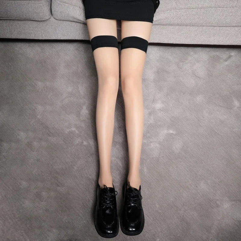 Bas surdimensionné noir grande taille en dentelle pour femmes