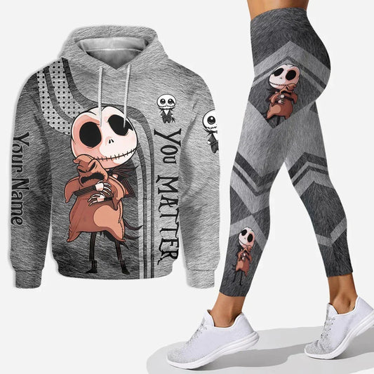 Jack Skellington Sweat à capuche Leggings pour femmes