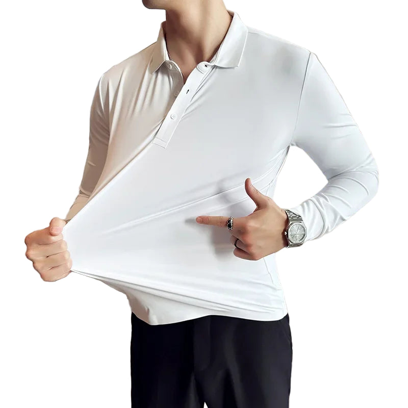 Polo à manches longues pour hommes