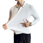 Polo à manches longues pour hommes