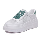 Baskets en cuir véritable pour femmes