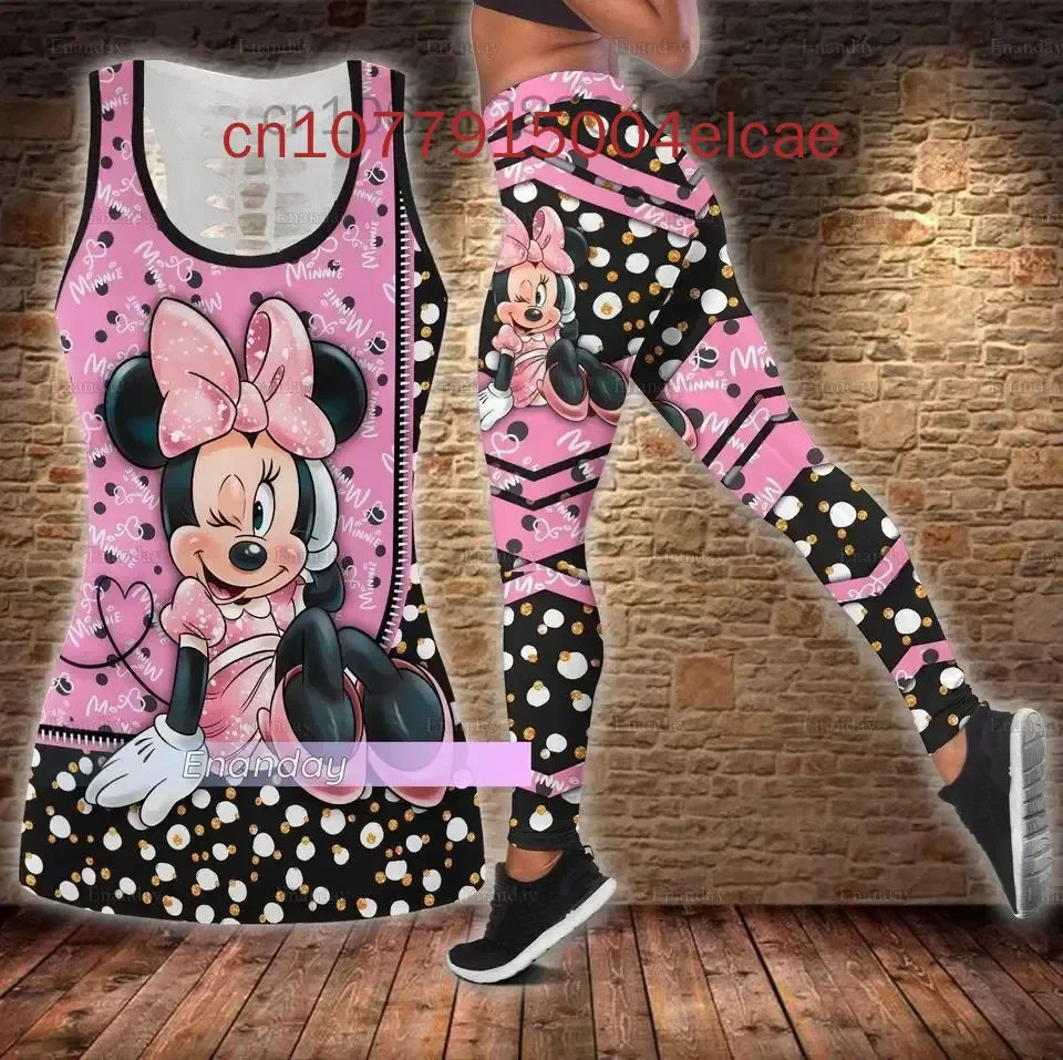 Ensemble débardeur et Leggings Disney Minnie Mous pour femmes