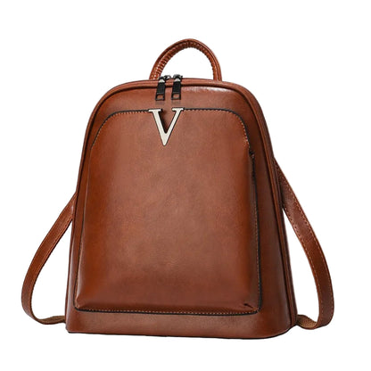 Sac à dos en cuir multifonction de haute qualité pour femmes