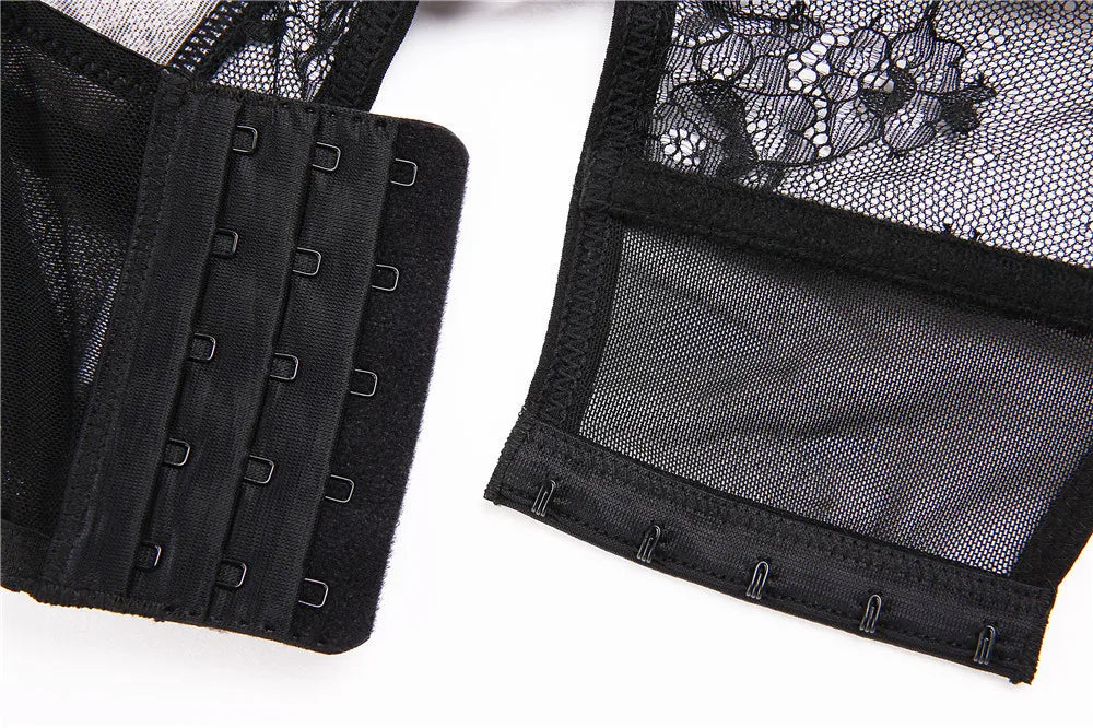 Ensemble de lingerie brodée pour femmes