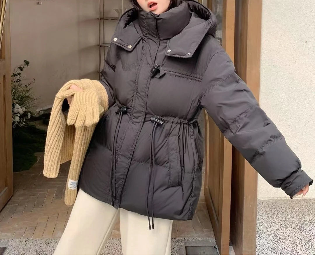 Doudoune d'hiver à capuche pour femme