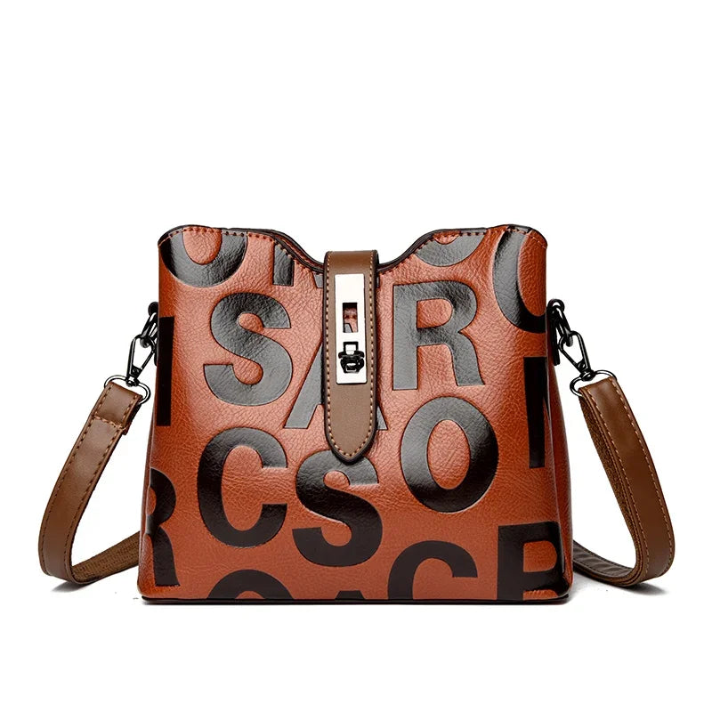 à bandoulière décontractés en cuir PU pour femmes