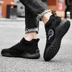 Baskets montantes en cuir souple pour hommes