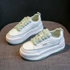 Baskets blanches épaisses pour femmes