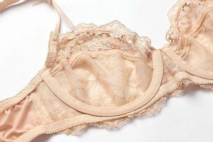 Ensemble de sous-vêtements respirants en dentelle, sexy et charmant, soutien-gorge ultra fin