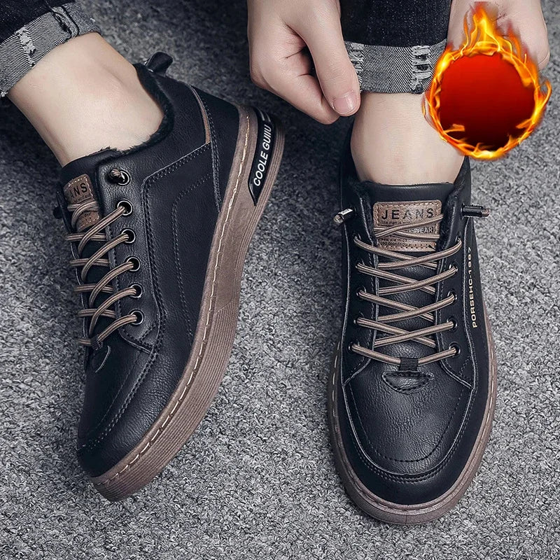 Chaussures en cuir blanches pour hommes