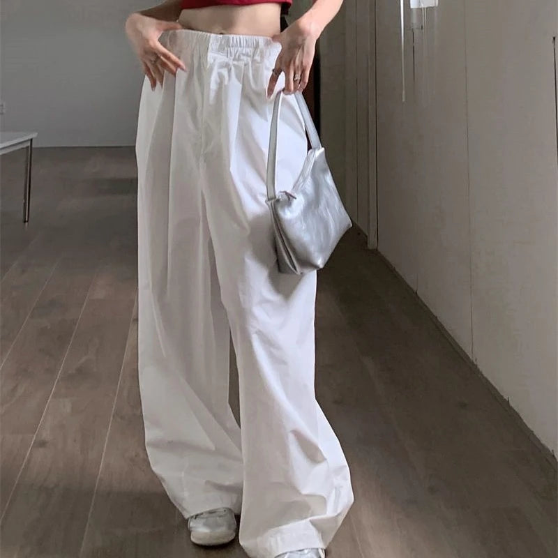 Pantalon Baggy blanc pour femmes