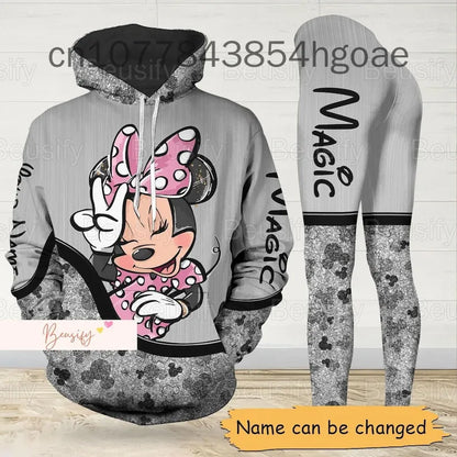 Ensemble sweat à capuche et Leggings Disney Minnie  pour femme