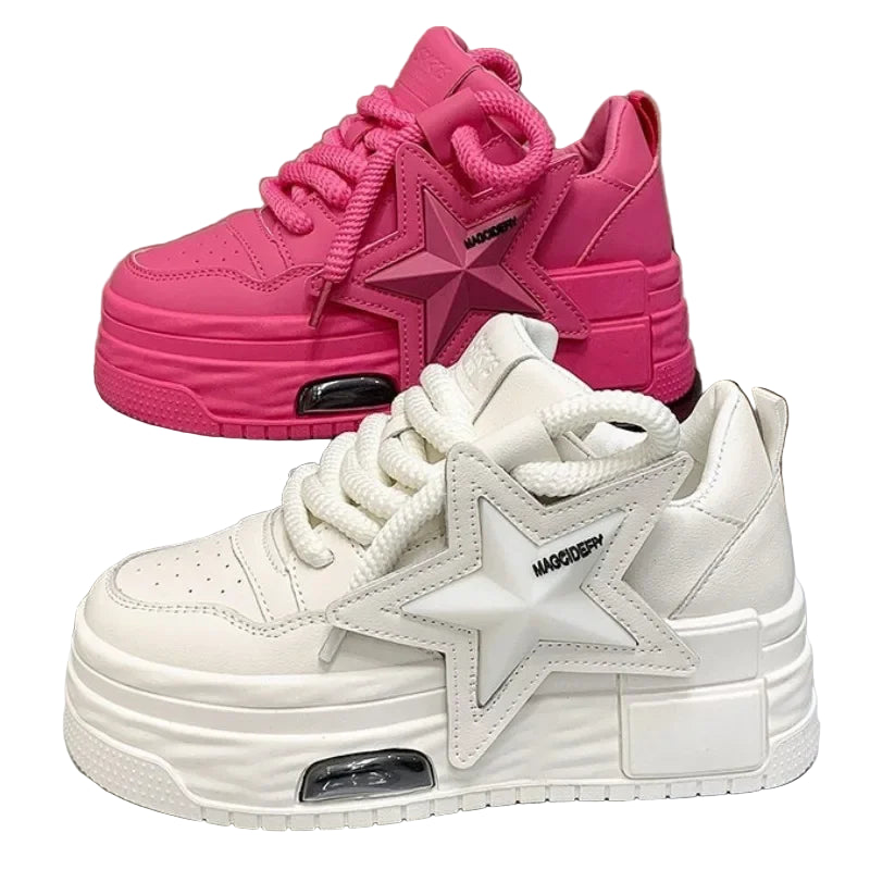 Baskets à plateforme décontractées pour femmes