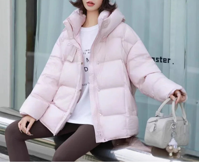 Manteau 90% duvet de canard blanc pour femme