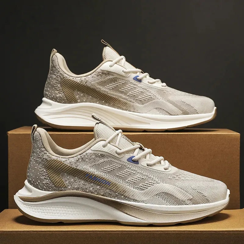 Baskets légères à semelle souple en maille respirante pour hommes