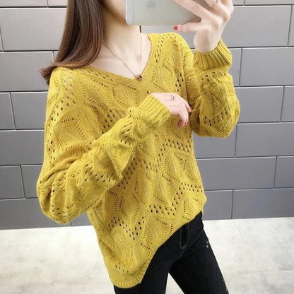 Pull Chic de Style coréen pour femme, couleur unie