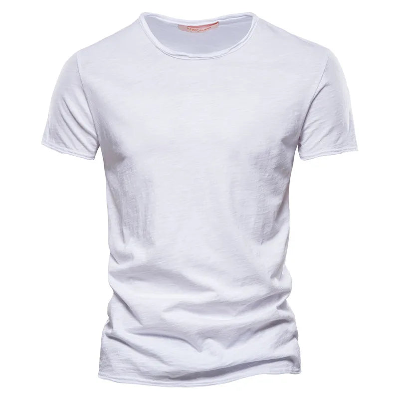 T-shirt 100 % coton à manches courtes pour hommes