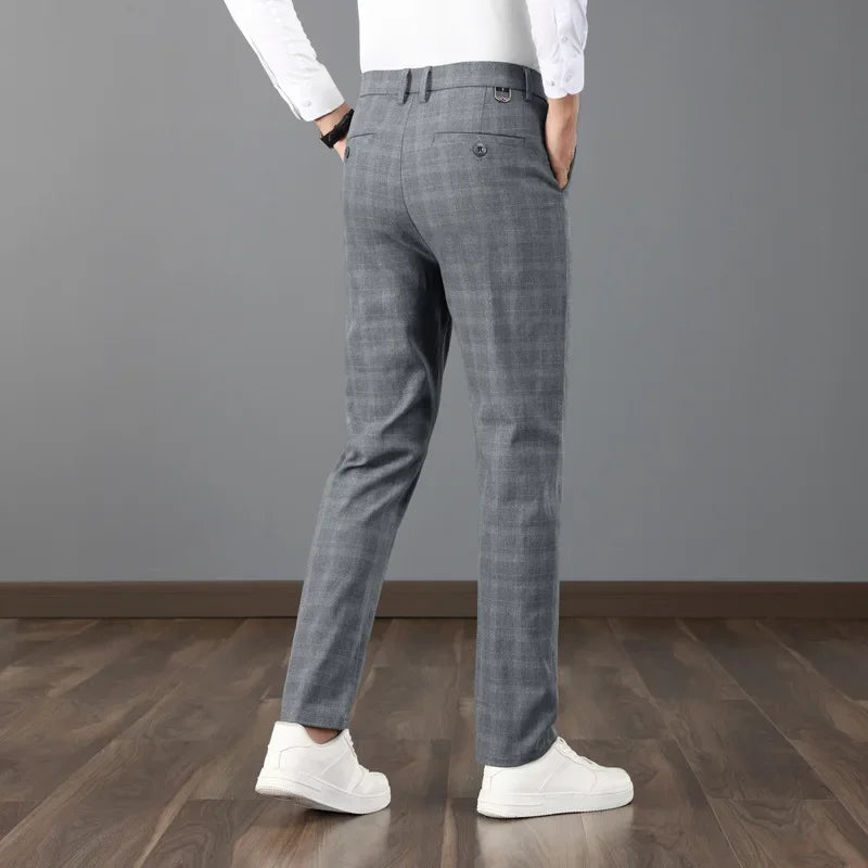 Pantalon à carreaux pour hommes