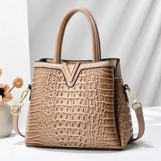 Sac fourre-tout en cuir texturé pour femme