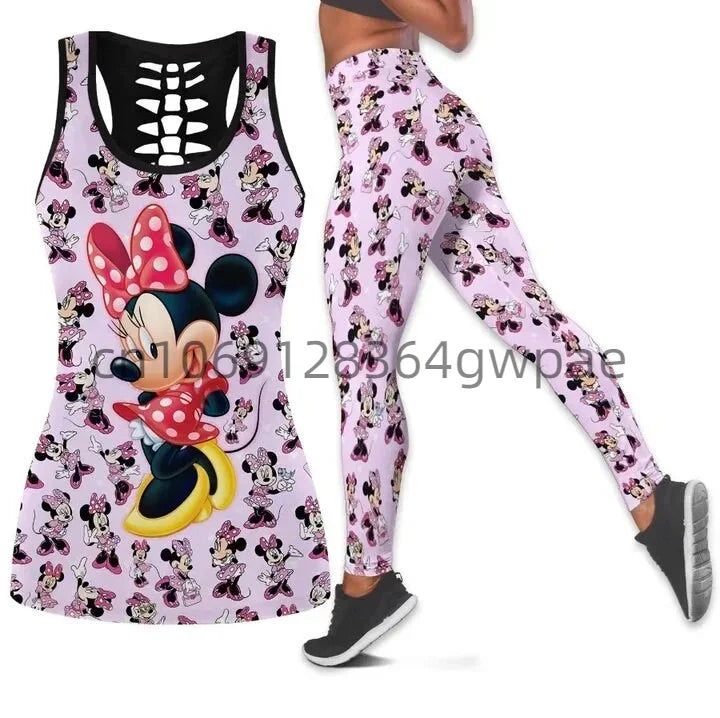 Ensemble débardeur et Leggings Disney Minnie Mous pour femmes