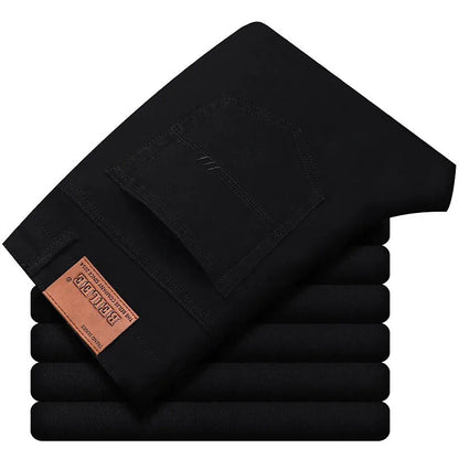 Jean droit slim extensible classique pour hommes