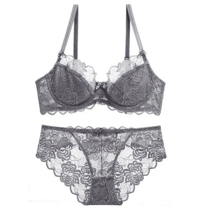 Soutien-gorge amissié en dentelle transparente pour femmes