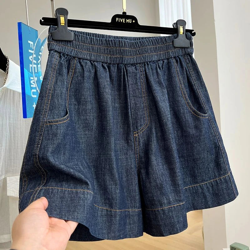 Short à cordon de serrage pour femme