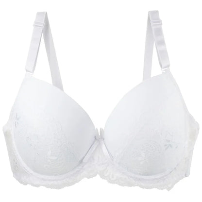 Soutien-gorge push-up en dentelle florale sans couture pour femmes