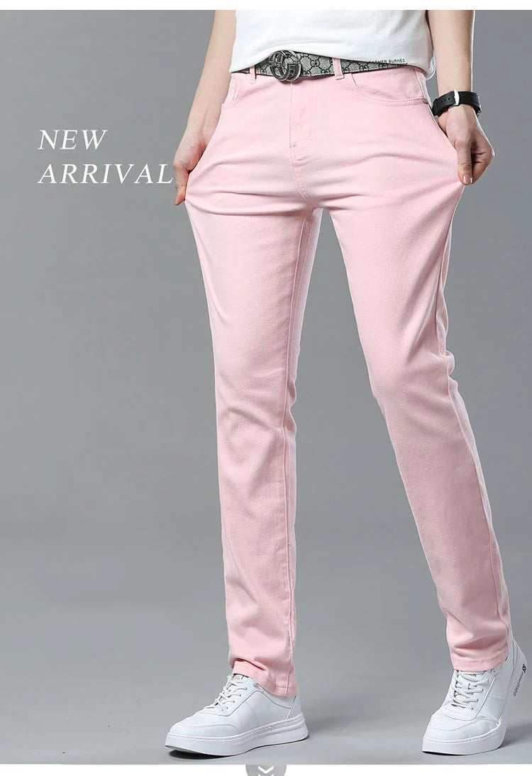 Jean skinny extensible décontracté pour hommes