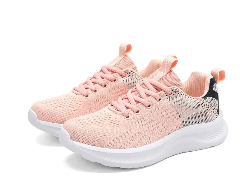 Baskets blanches de luxe légères et respirantes pour femmes