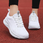 Baskets blanches de luxe légères et respirantes pour femmes